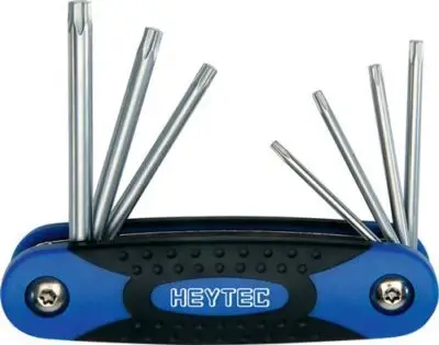 Heytec HP 5081348-7 Torx stiftsleutelset 7-delig (zakmes)