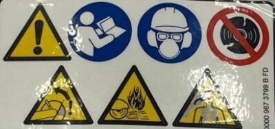 Waarschuwingssticker TS