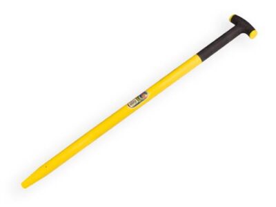Schopsteel ATLAS kunststof 100 cm recht geel, met fiberkern
