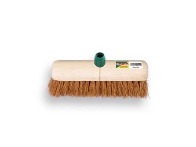 Zaalveger SOLIDE kokos 29 cm, ronde kap, met EASY-FIT steelv