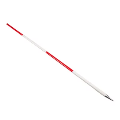 Jalonstok 200cm, hout geplastificeerd, boven Rood | Nestle
