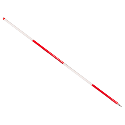 Jalonstok 200cm, hout geplastificeerd, boven Wit | Nestle