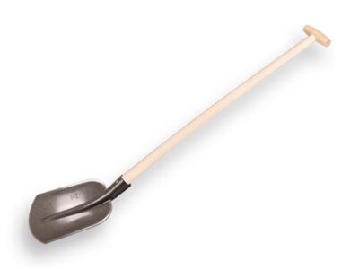 Steekbats 1/4 00 blank gelakt, met essen import schopsteel