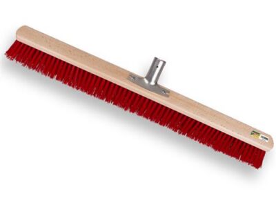 Stalbezem SOLIDE PPN rood 80 cm, met stokhouder