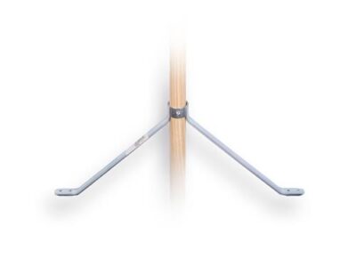 Stokhouder SOLIDE 45 cm breed, 19 cm hoog, voor steel met di
