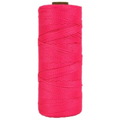 Uitzetkoord LABORA fluor roze 1,4 mm 200 meter, gevlochten
