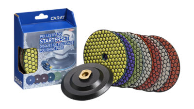 Carat Diamant Polijstschijvenset Ø 125mm K50 t/m 3000 incl.