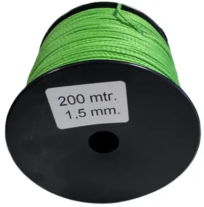 Draad groen 200mtr. 1,5mm.