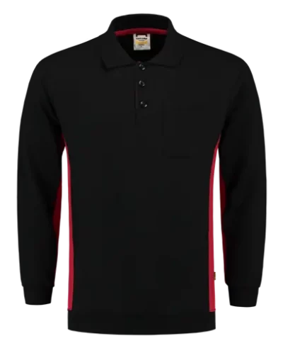 Tricorp 302001 Polosweater  Borstzak BlackRed L