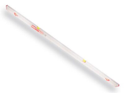 Stelwaterpas BMI 180 cm, dikwandig aluminium, met stelvoetje