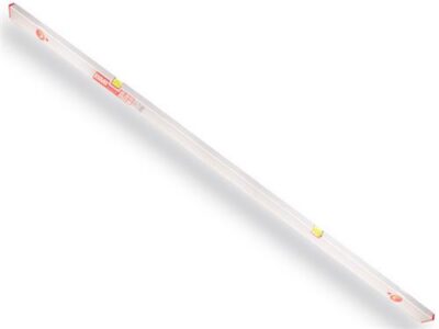 Stelwaterpas BMI 200 cm, dikwandig aluminium, met stelvoetje