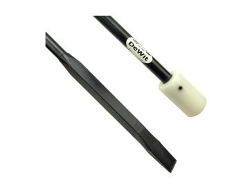 714410 Stootijzer 1400mm met 40cm vierkant met nylon dop