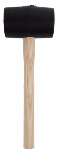 Rubberen hamer - 680 gram - Essenhouten steel