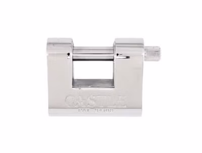 Castle RVS pantserblokslot 84mm, VS, met uitboorbeveiliging